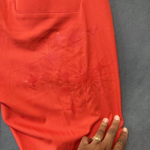 Adidas Men’s Performance Golf Pant Burnt Orange Flat Lightweight Size 34 X 30 - Picture 15 of 16